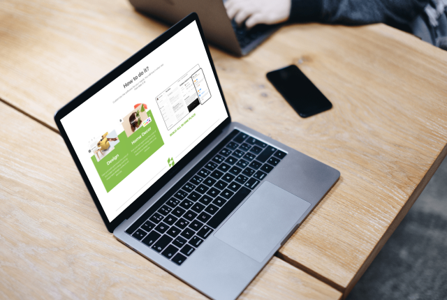 laptop with open site house planner